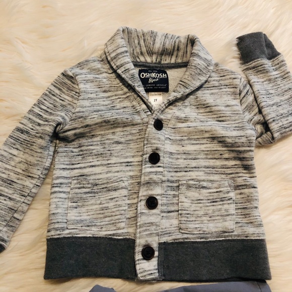 Oshkosh B’gosh shawl collar cardigan - Picture 2 of 8